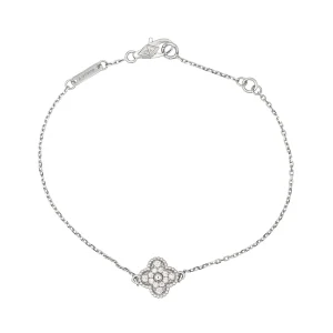 Van cleef & arpels Bracelet Sweet alhambra Or blanc Diamant