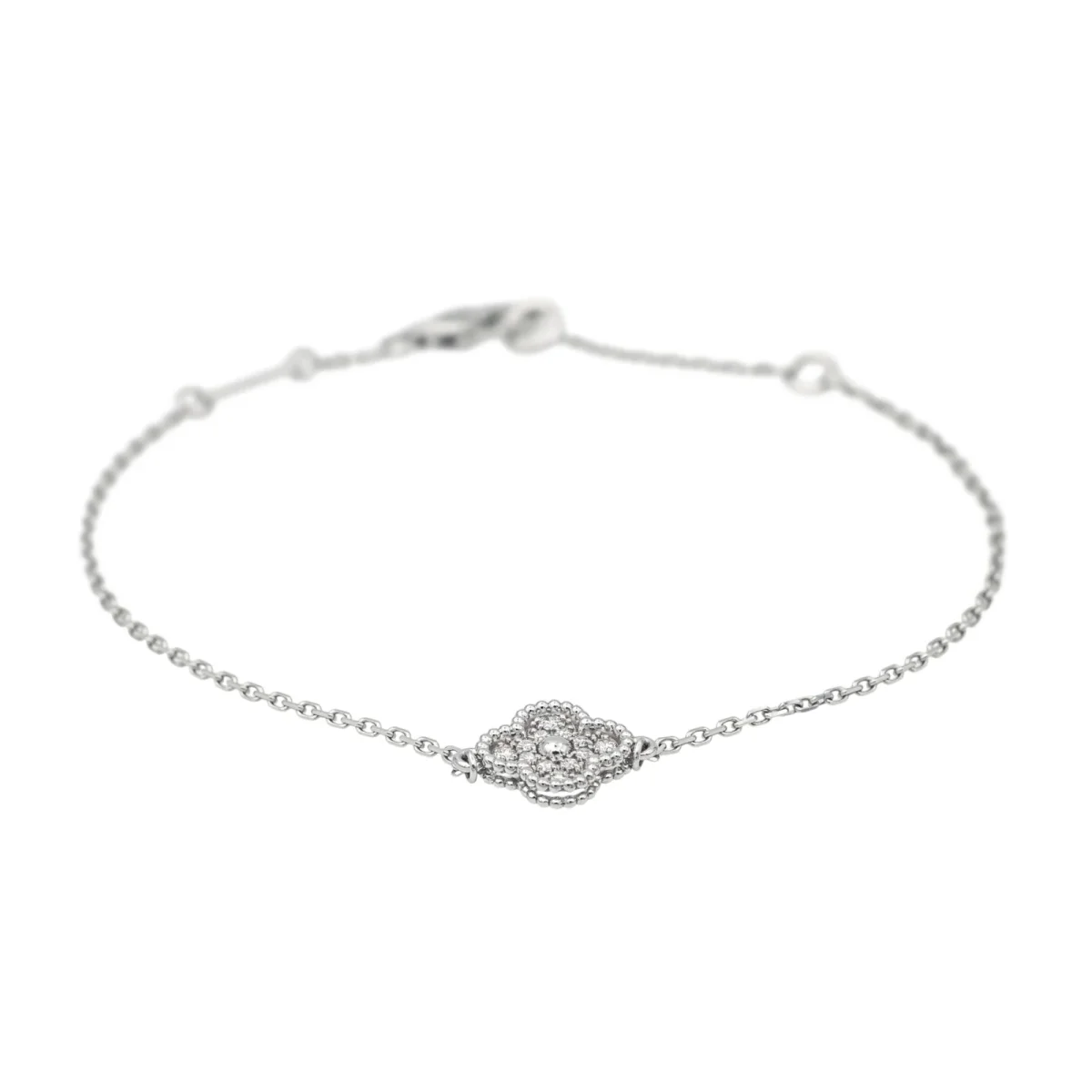 Van cleef & arpels Bracelet Sweet alhambra Or blanc Diamant – Image 5