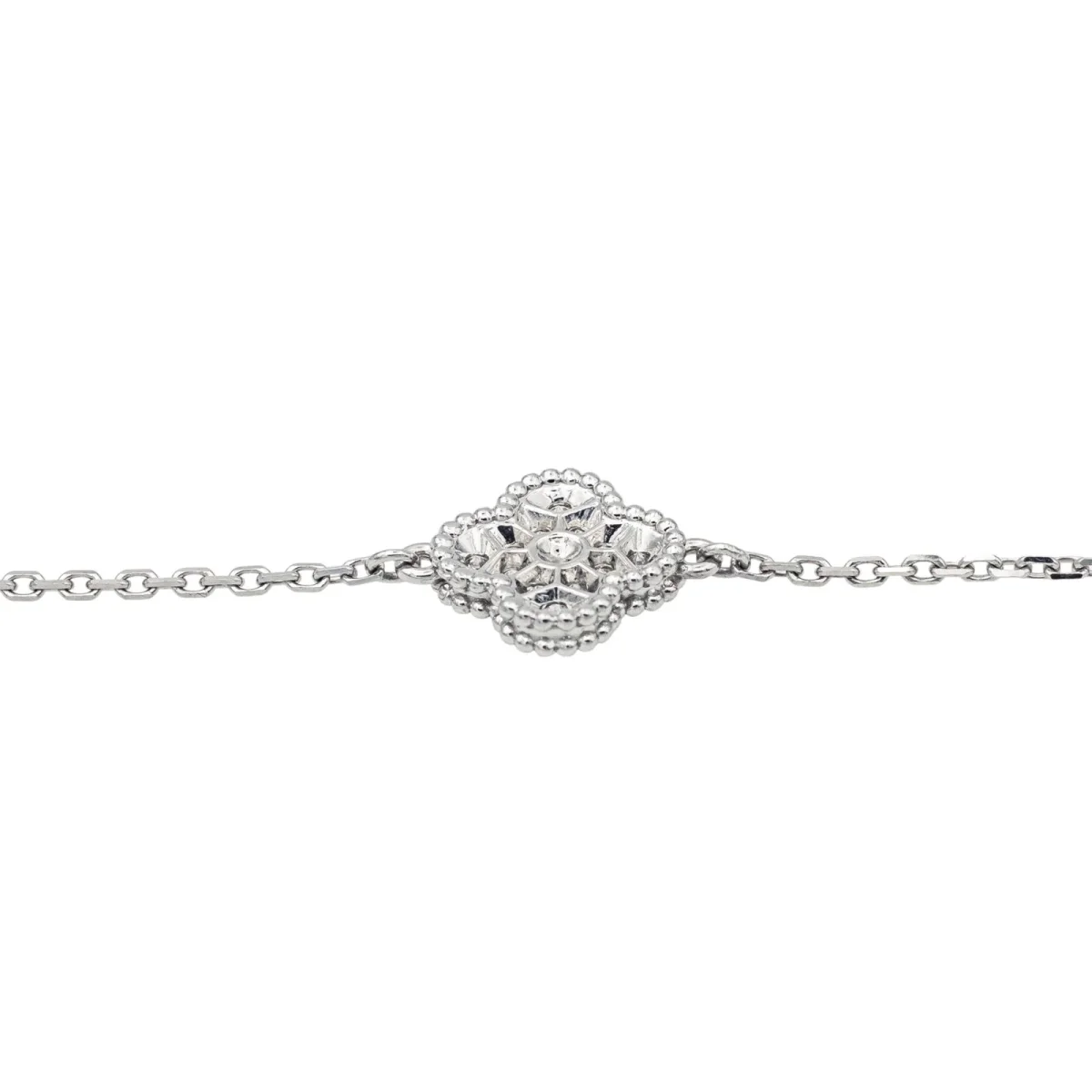 Van cleef & arpels Bracelet Sweet alhambra Or blanc Diamant – Image 6
