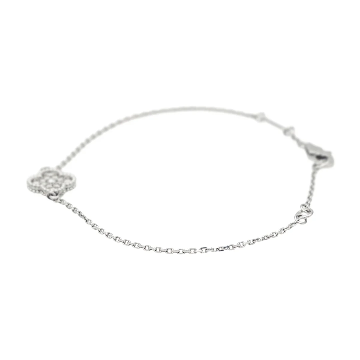Van cleef & arpels Bracelet Sweet alhambra Or blanc Diamant – Image 7