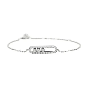 Messika Bracelet Baby move Or blanc Diamant