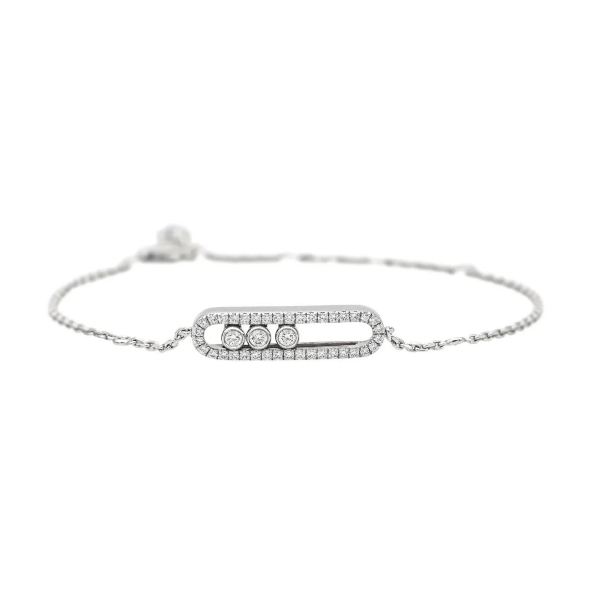 Messika Bracelet Baby move Or blanc Diamant