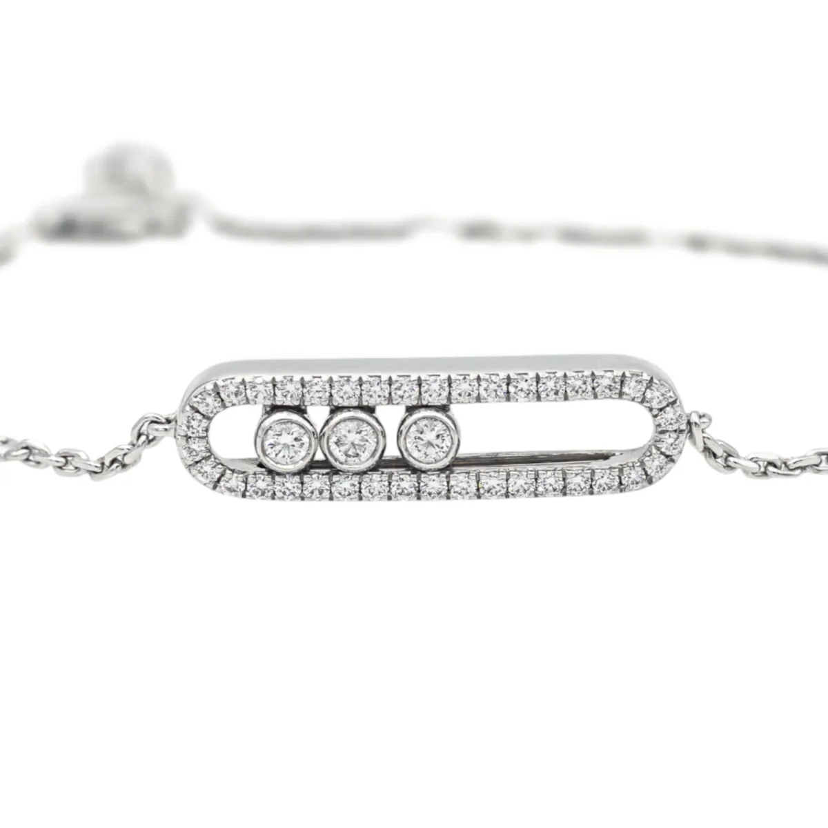 Messika Bracelet Baby move Or blanc Diamant – Image 8