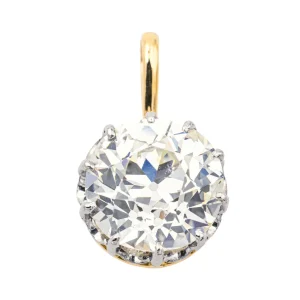 Pendentif Or jaune, Platine Diamant