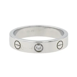 Cartier Bague Alliance Love Or blanc Diamant