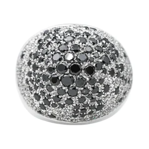 Bague Cocktail Or blanc Diamant