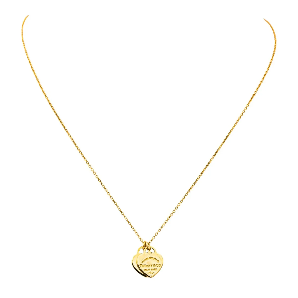 Tiffany & co Collier Please return to tiffany Or jaune