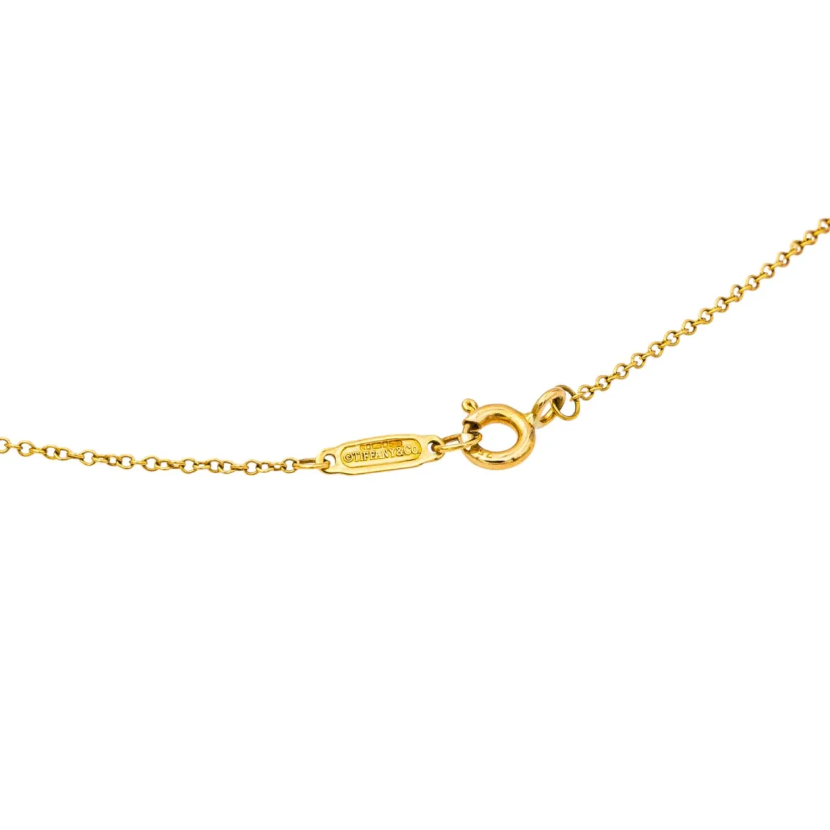 Tiffany & co Collier Please return to tiffany Or jaune – Image 5