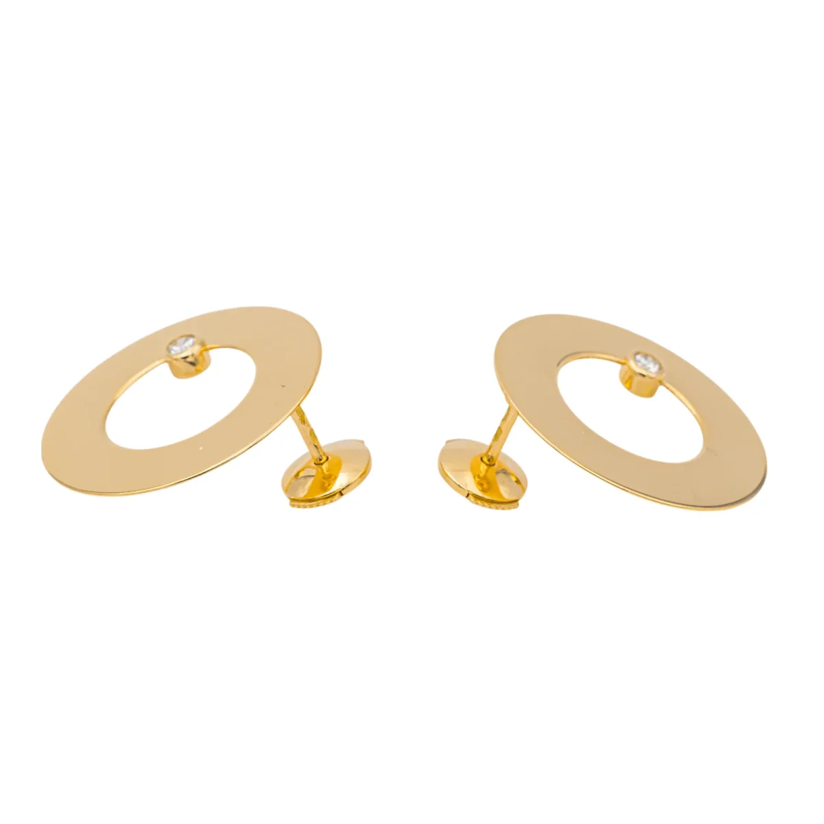 Dinh van Boucles d'oreilles Cible Or jaune Diamant – Image 4