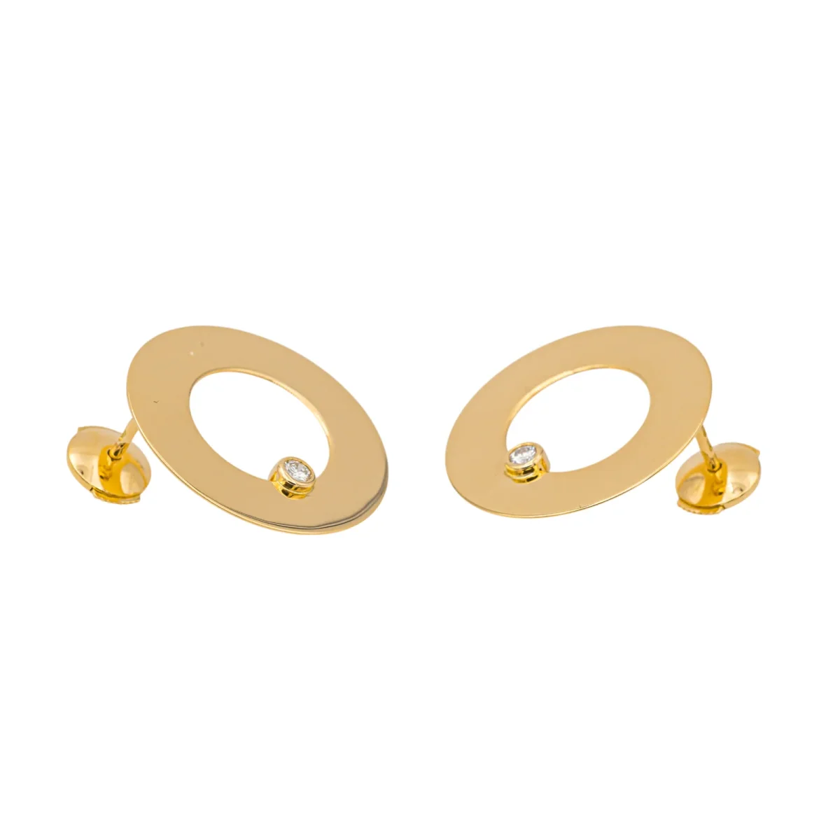 Dinh van Boucles d'oreilles Cible Or jaune Diamant – Image 5