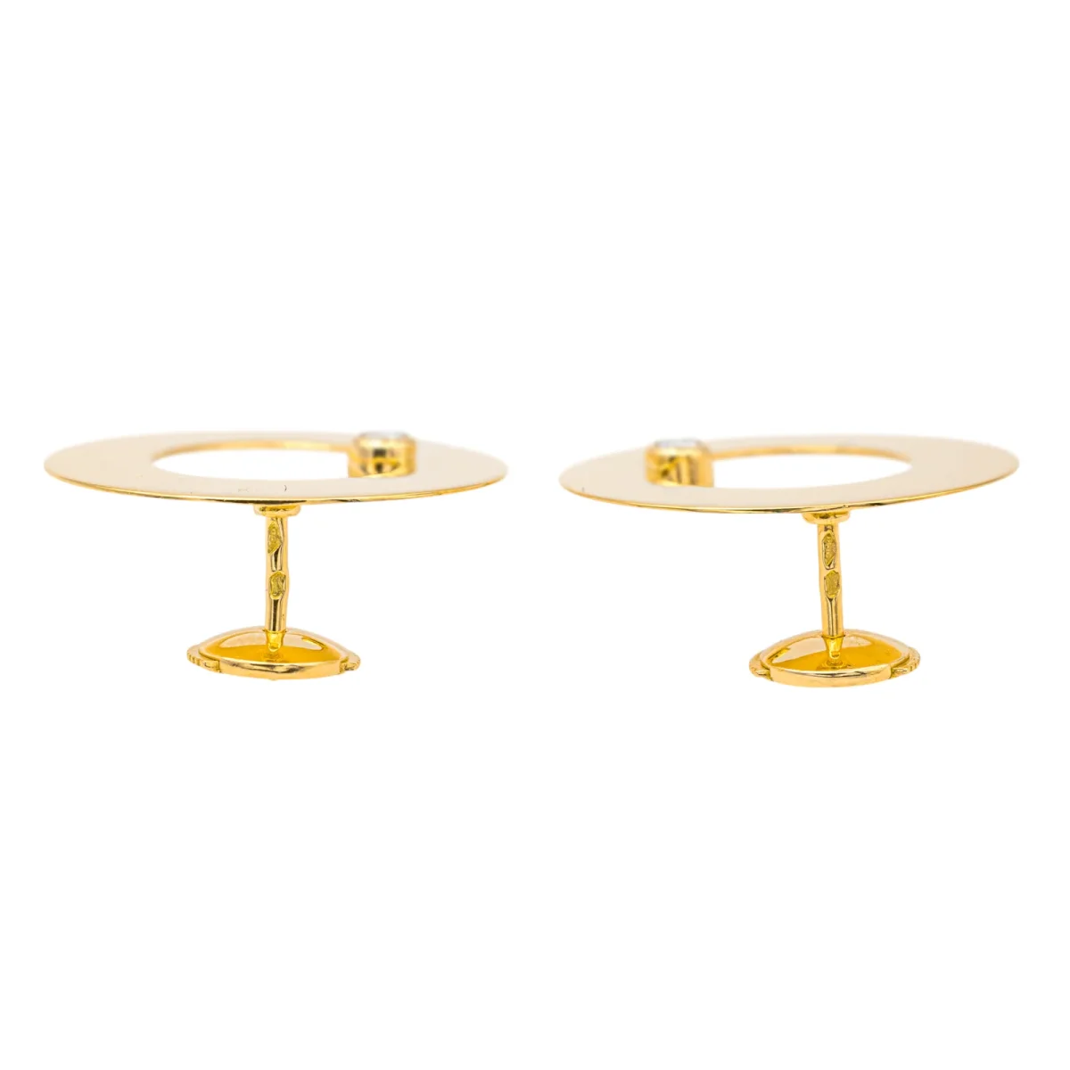 Dinh van Boucles d'oreilles Cible Or jaune Diamant – Image 8