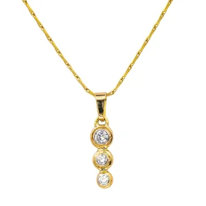 Collier Pendentif Or jaune Diamant