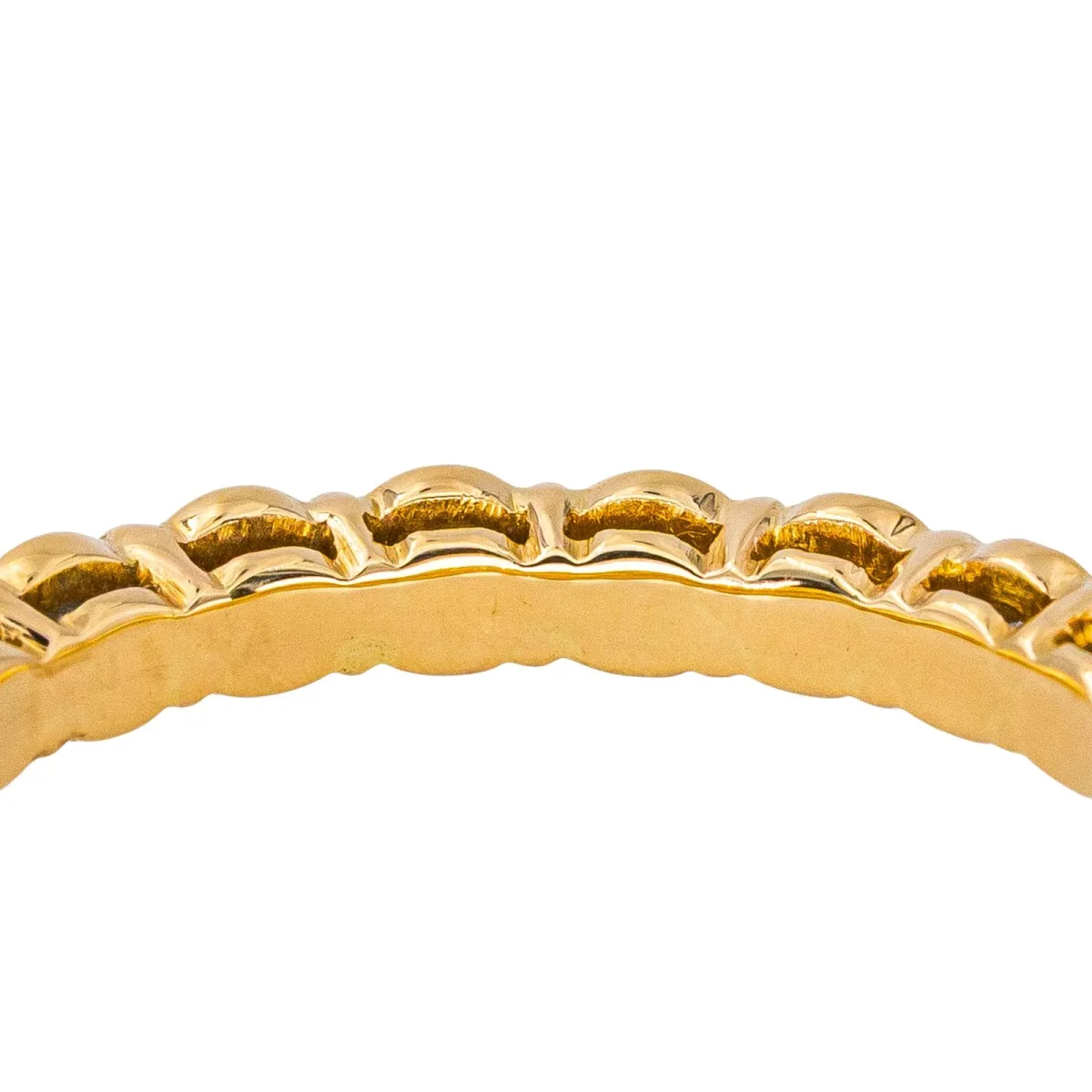 Bague Alliance américaine Or jaune Diamant – Image 7