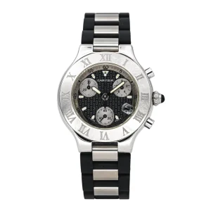 Cartier Montre 21 chronoscaph Acier