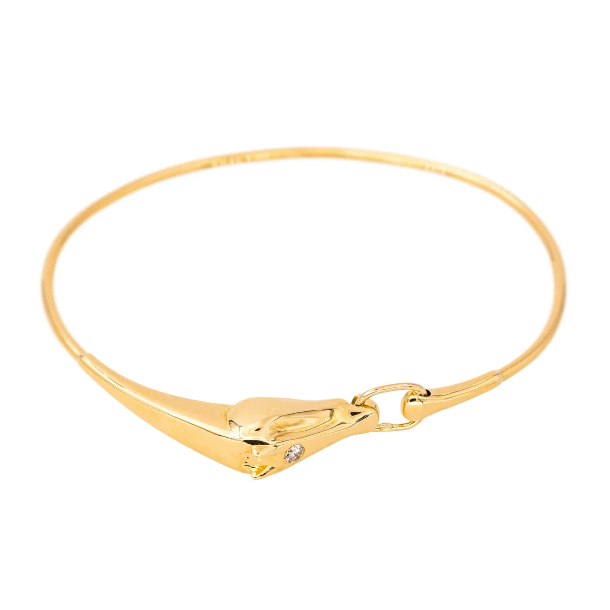 Bracelet Jonc Or jaune Diamant