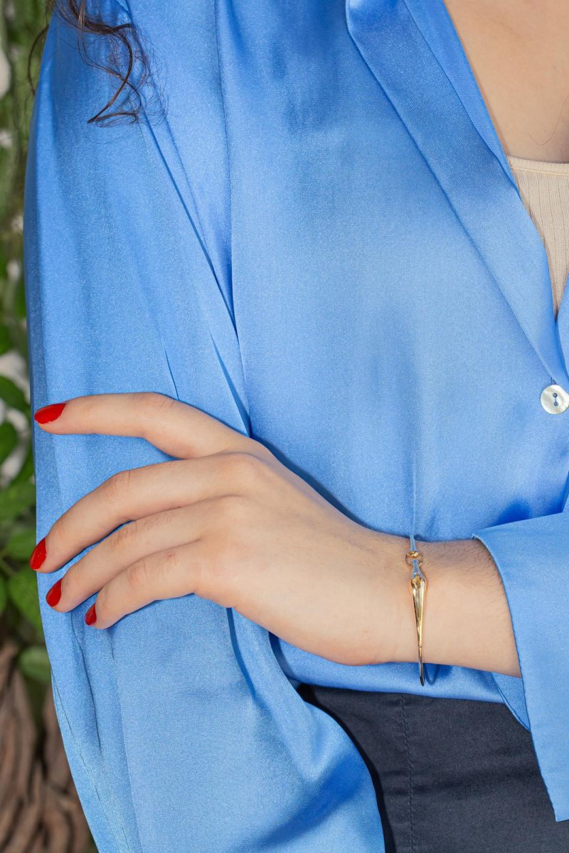 Bracelet Jonc Or jaune Diamant – Image 3