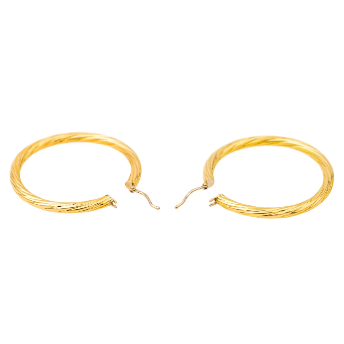 Boucles d'oreilles Créoles Or jaune – Image 8