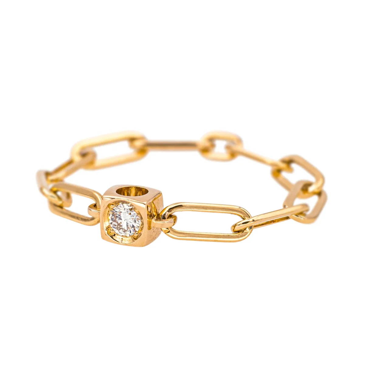 Dinh van Bague Cube Or rose Diamant – Image 5