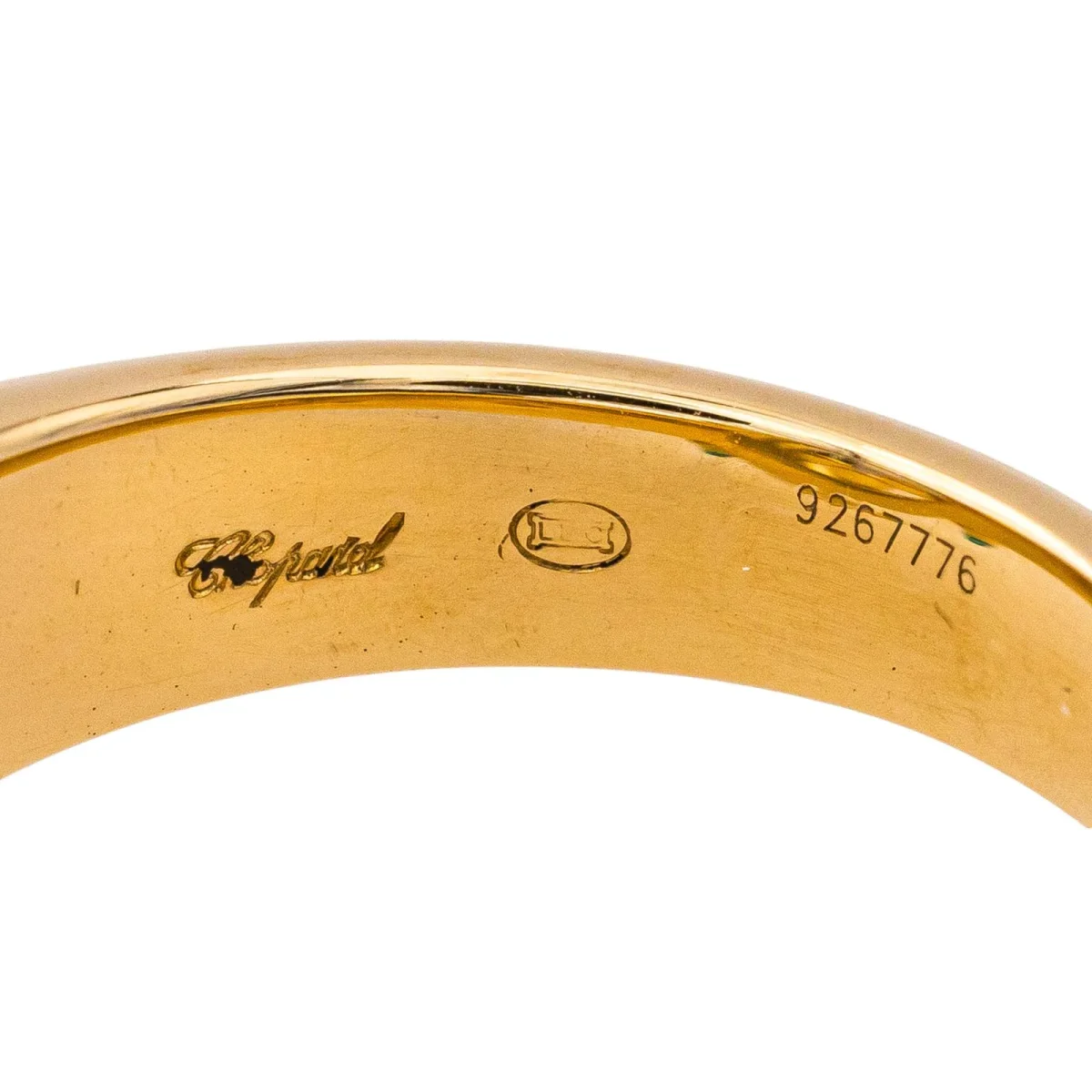 Chopard Bague Happy diamonds Or jaune Diamant, Emeraude – Image 8