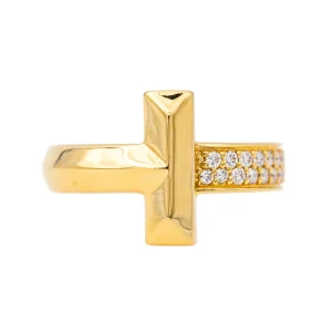 Tiffany & co Bague T Or jaune Diamant