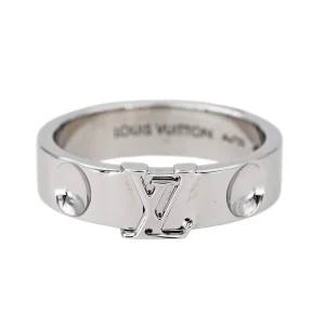 Louis vuitton Bague Empreinte Or blanc