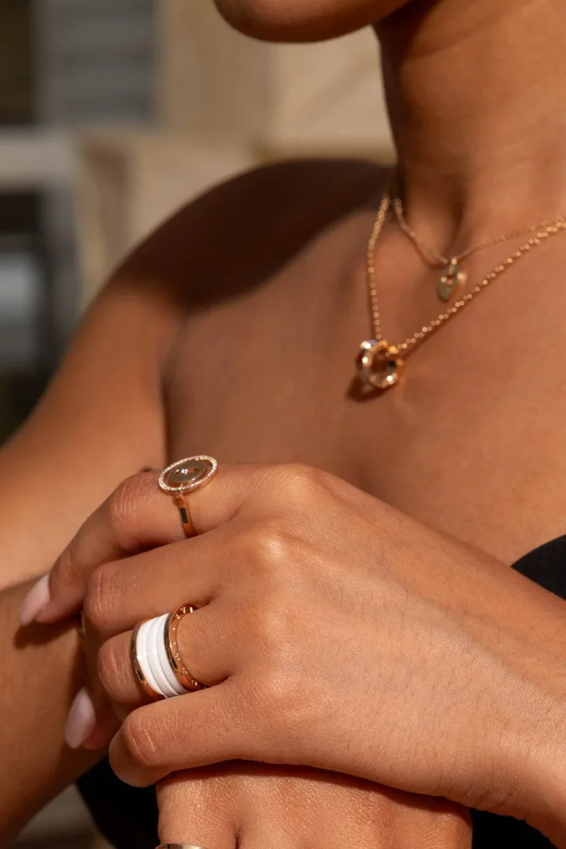 Messika Bague Lucky move Or rose Diamant – Image 3