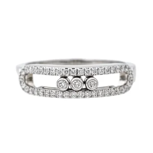 Messika Bague Baby move Or blanc Diamant