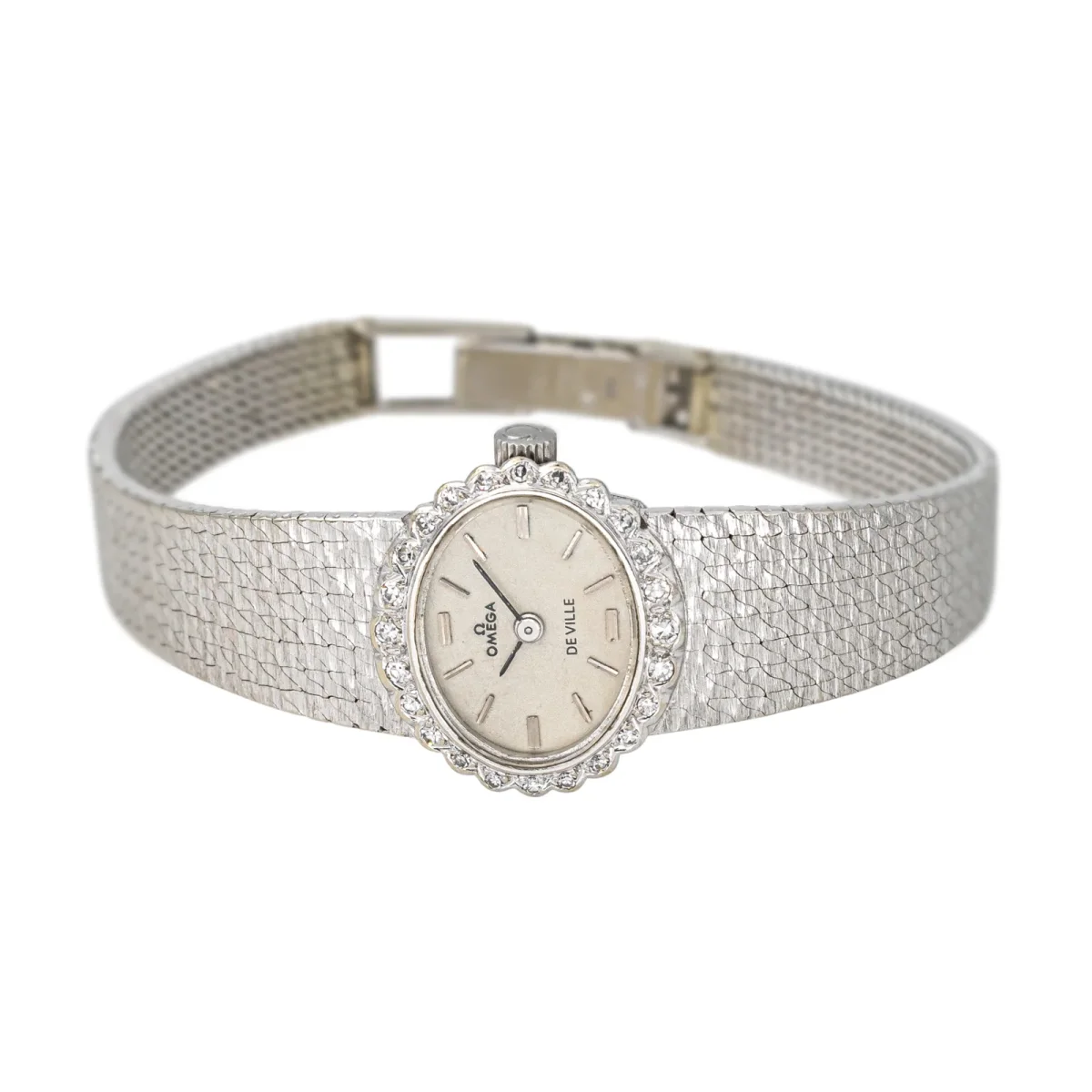 Oméga Montre De ville Or blanc Diamant – Image 5