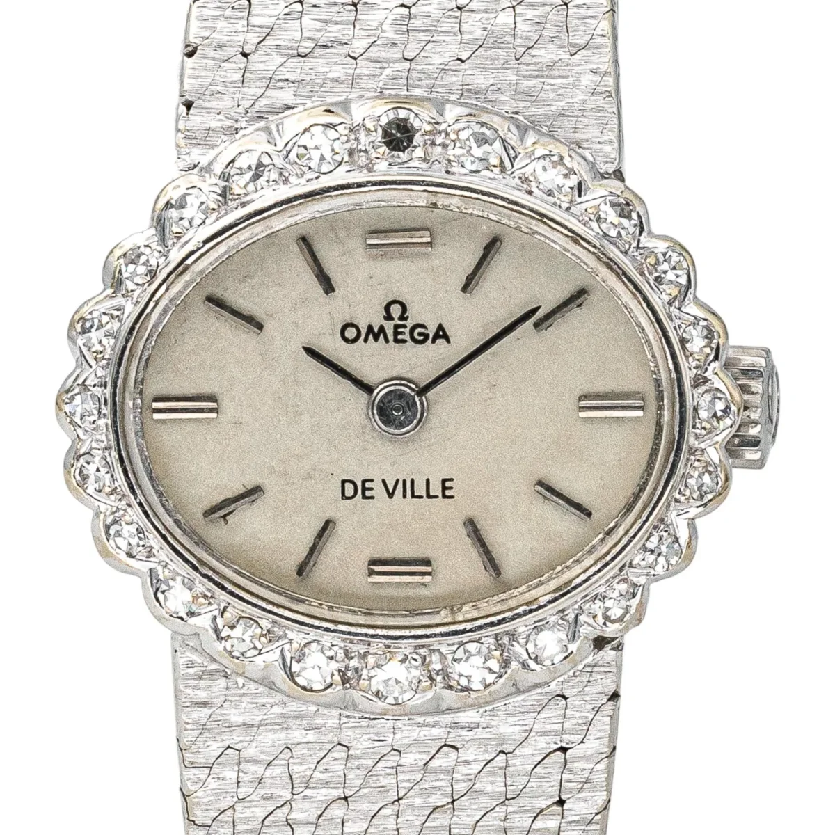 Oméga Montre De ville Or blanc Diamant – Image 6