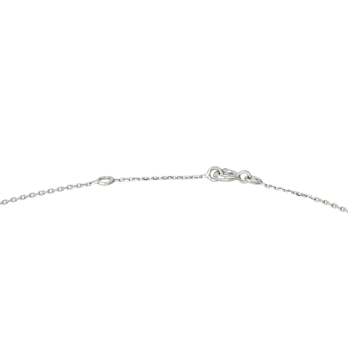 Collier Solitaire Or blanc Diamant – Image 5