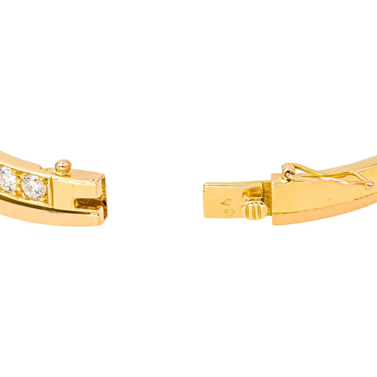 Bracelet Jonc Or jaune Diamant – Image 7