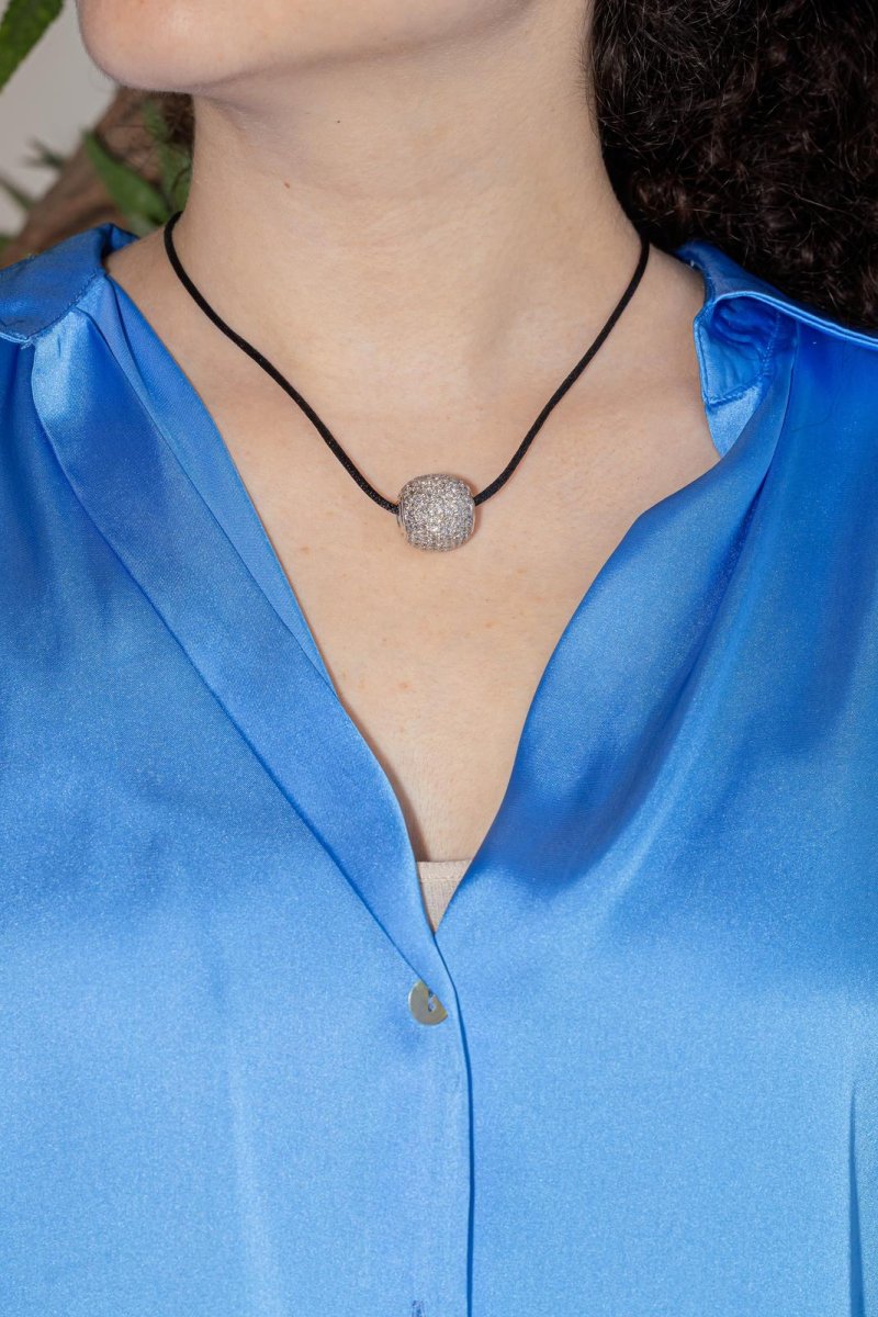 Pendentif Or blanc Diamant – Image 3