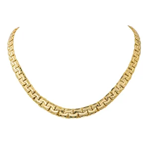 Collier Maille double haricot Or jaune