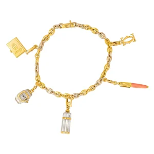 Cartier Bracelet Charms Or jaune