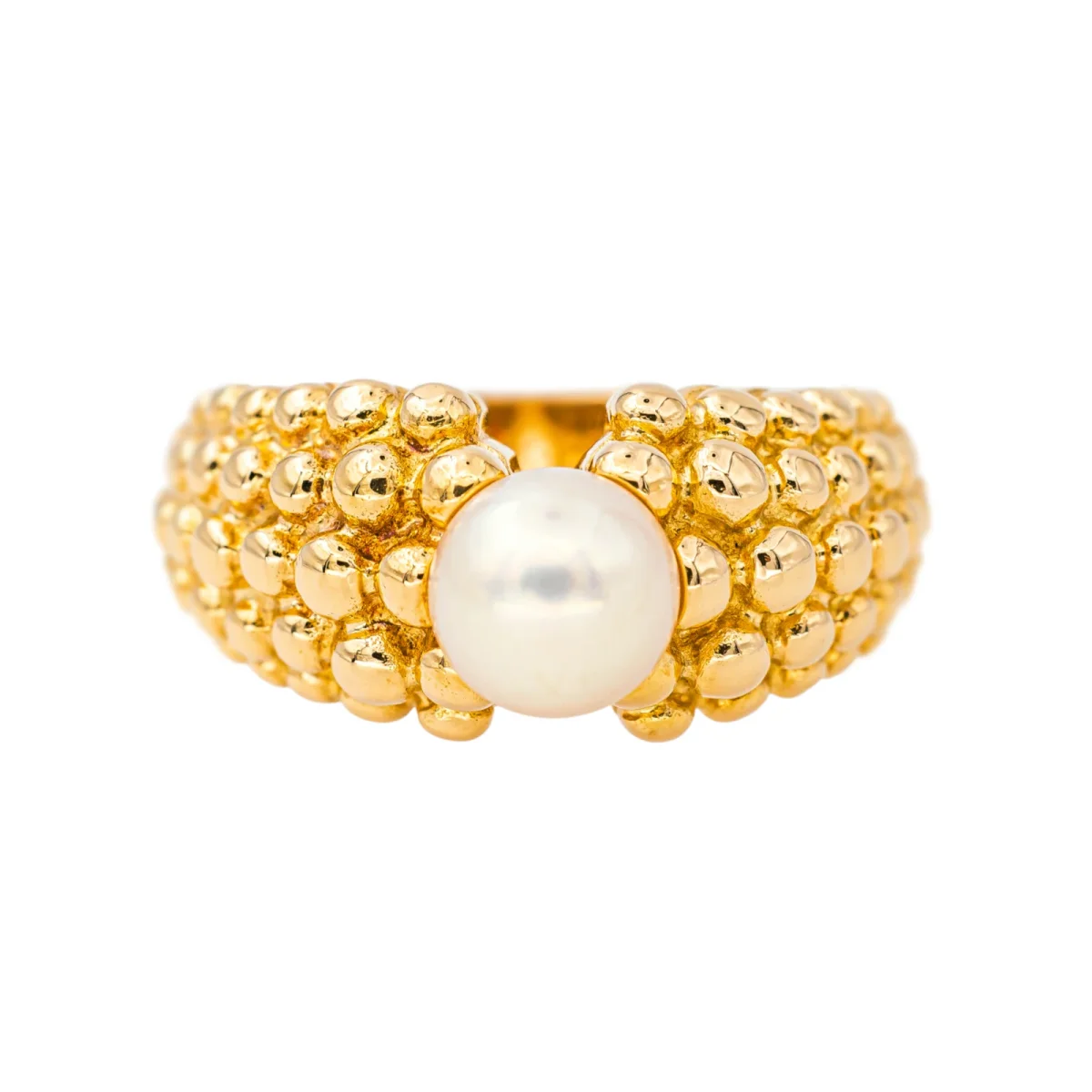 Fred Bague Or jaune Perle