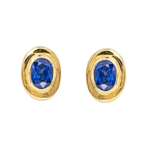 Boucles d'oreilles Clips Or jaune Saphir