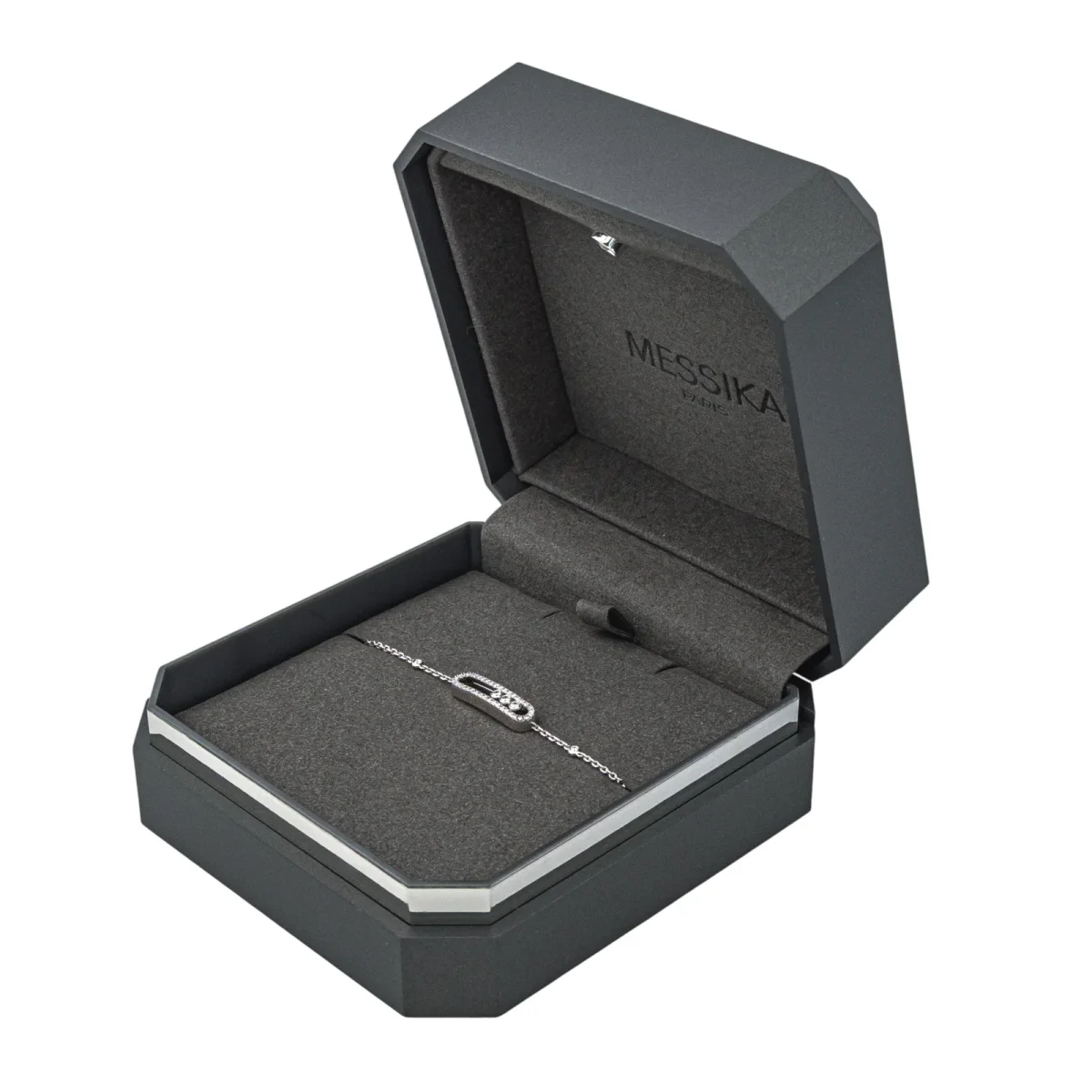 Messika Bracelet Baby move Or blanc Diamant – Image 3