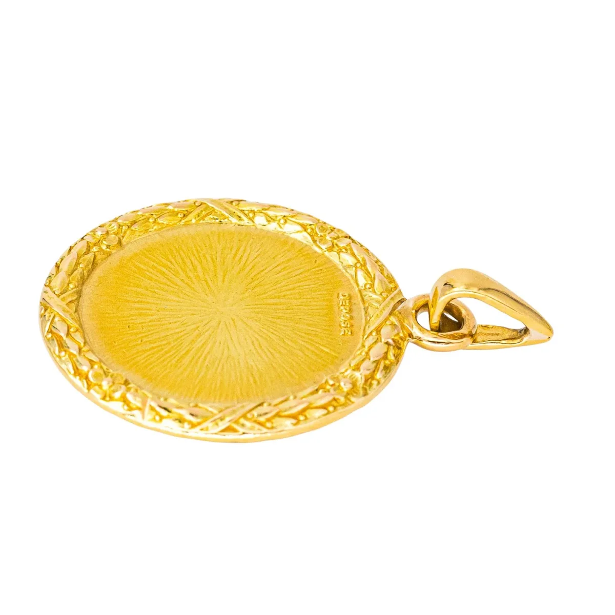 Augis Pendentif Médaille Or jaune Diamant, Rubis – Image 6