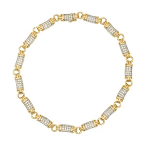 Bulgari Collier Parentesi Or jaune, Or blanc Diamant