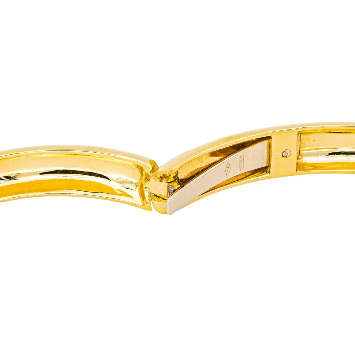 Bracelet Jonc Or jaune Rubis, Saphir, Diamant – Image 9