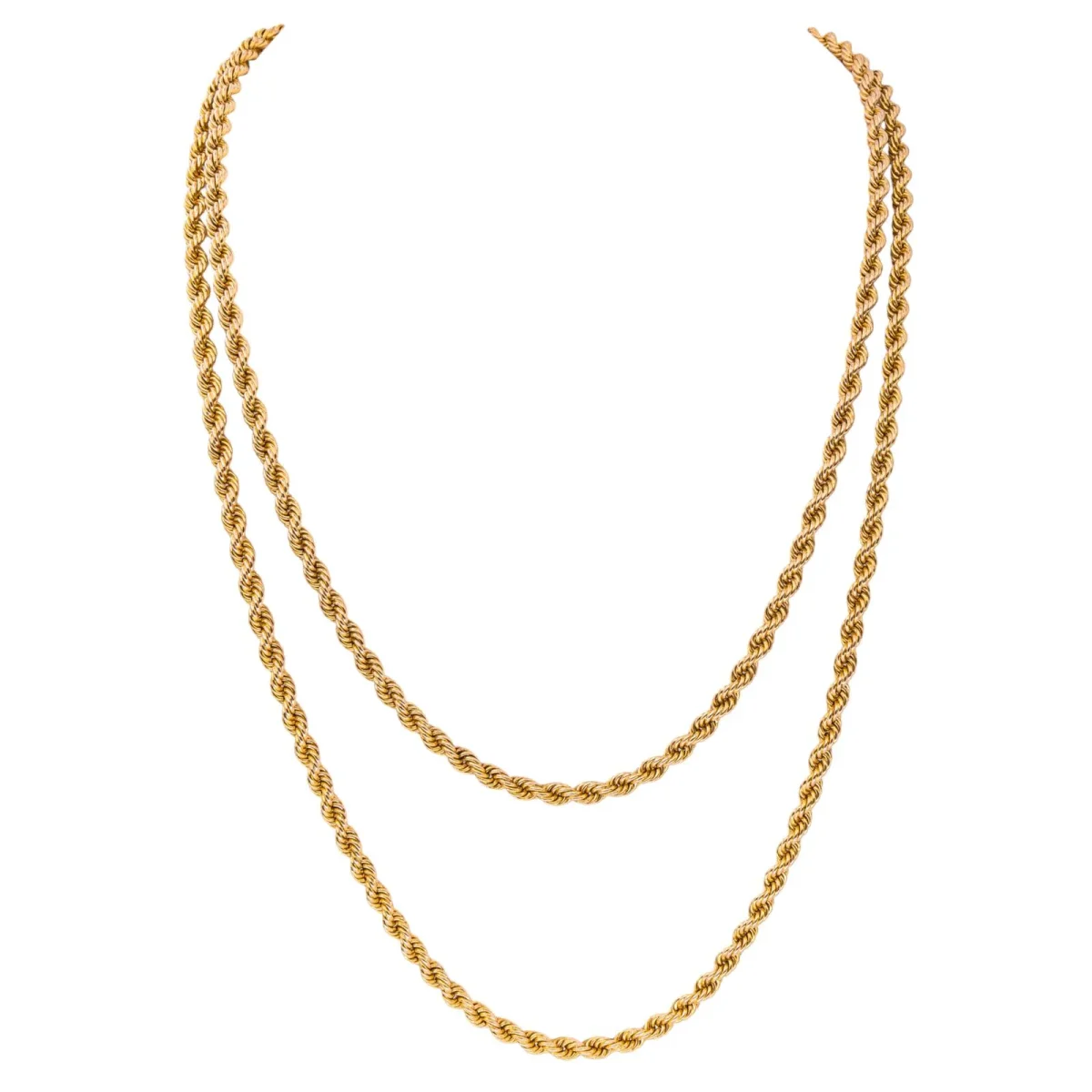 Collier Sautoir Or rose