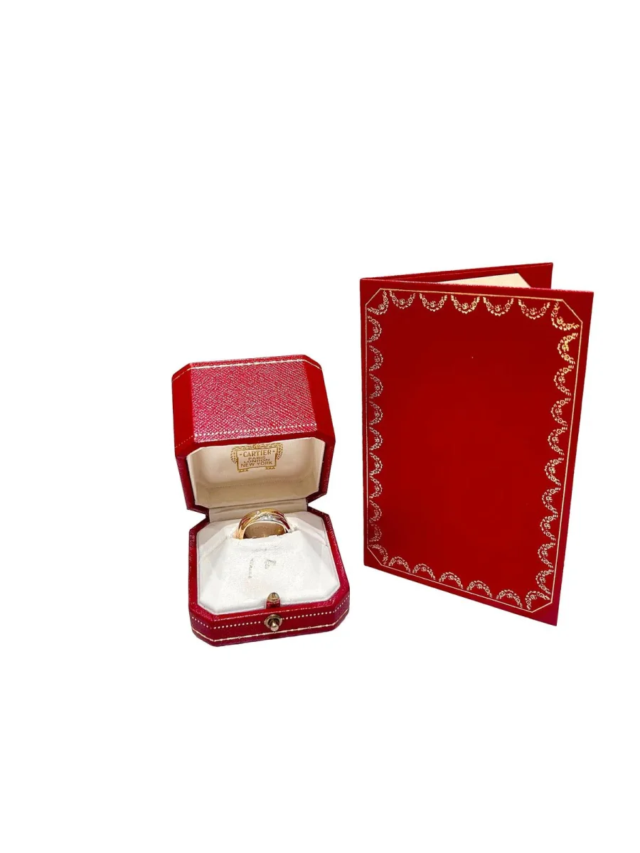 Cartier Bague Trinity Or rose, Or jaune, Or blanc Diamant – Image 4