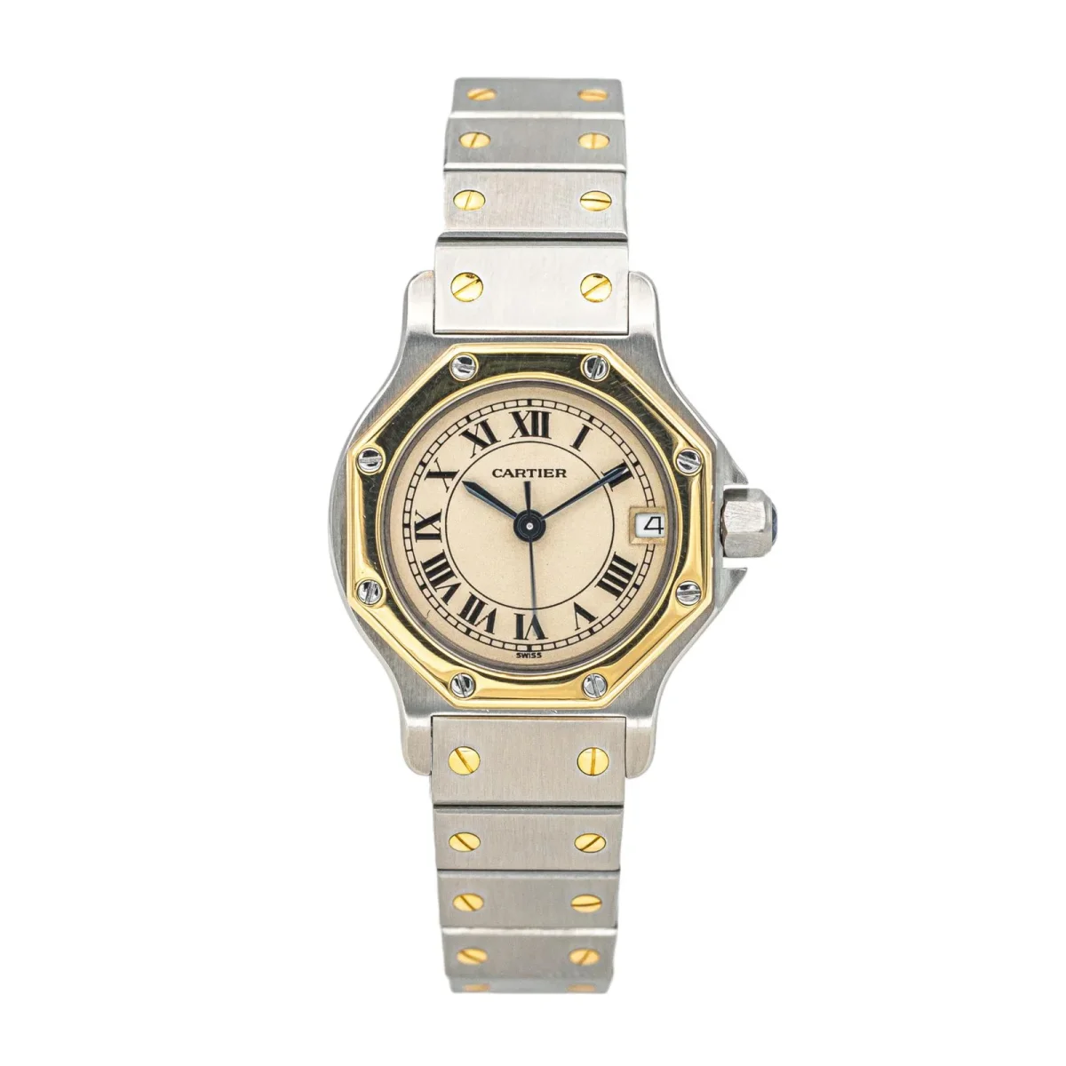 Cartier Montre Santos Acier, Or jaune – Image 2