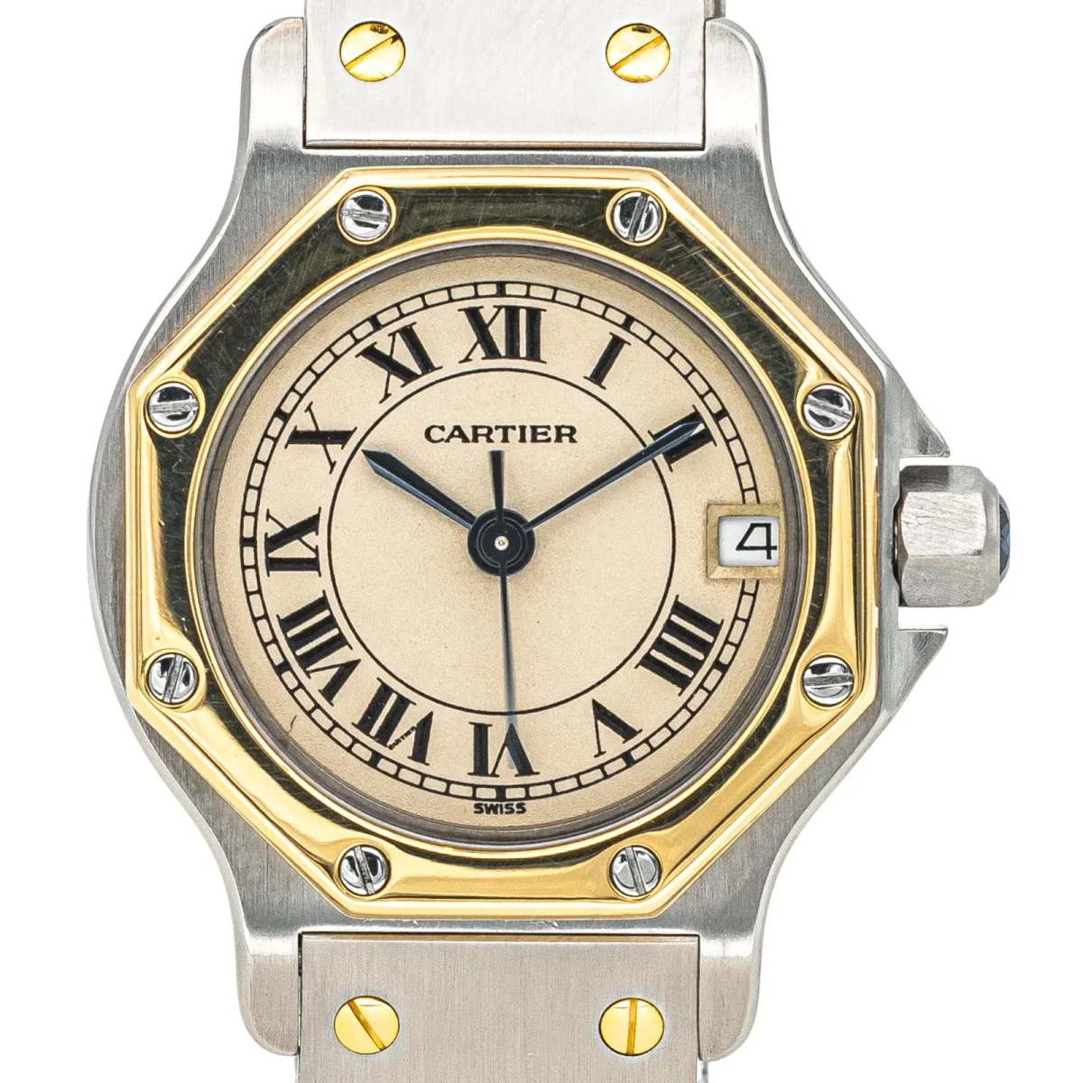 Cartier Montre Santos Acier, Or jaune – Image 6