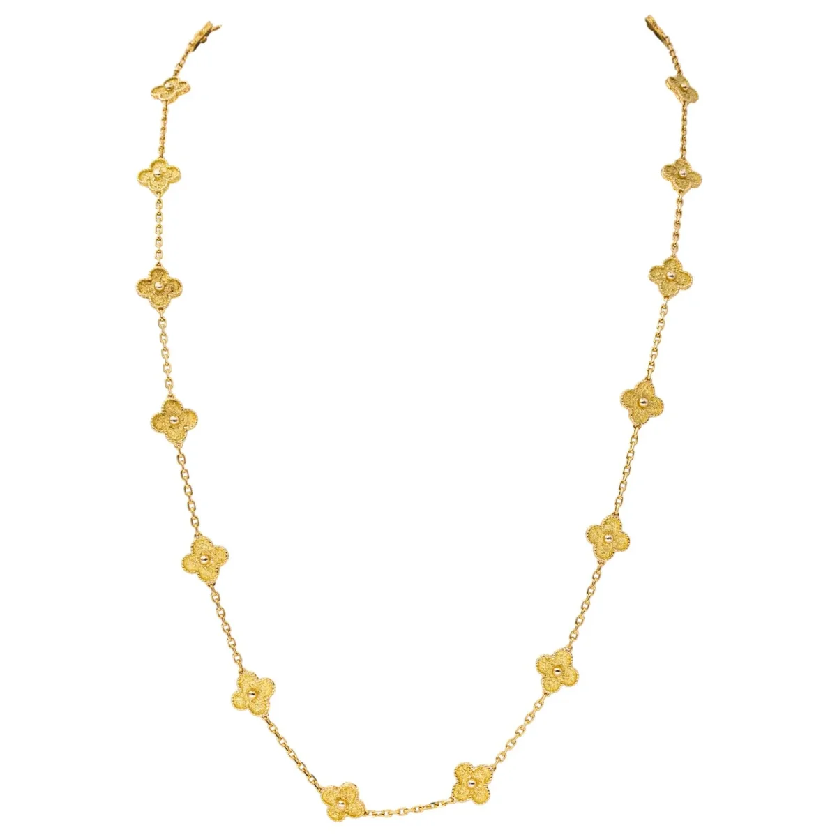 Van cleef & arpels Collier Sautoir Alhambra Or jaune – Image 2