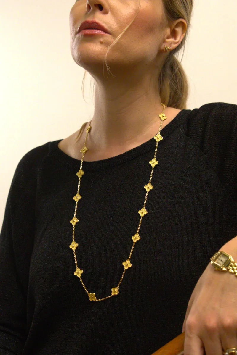 Van cleef & arpels Collier Sautoir Alhambra Or jaune – Image 3