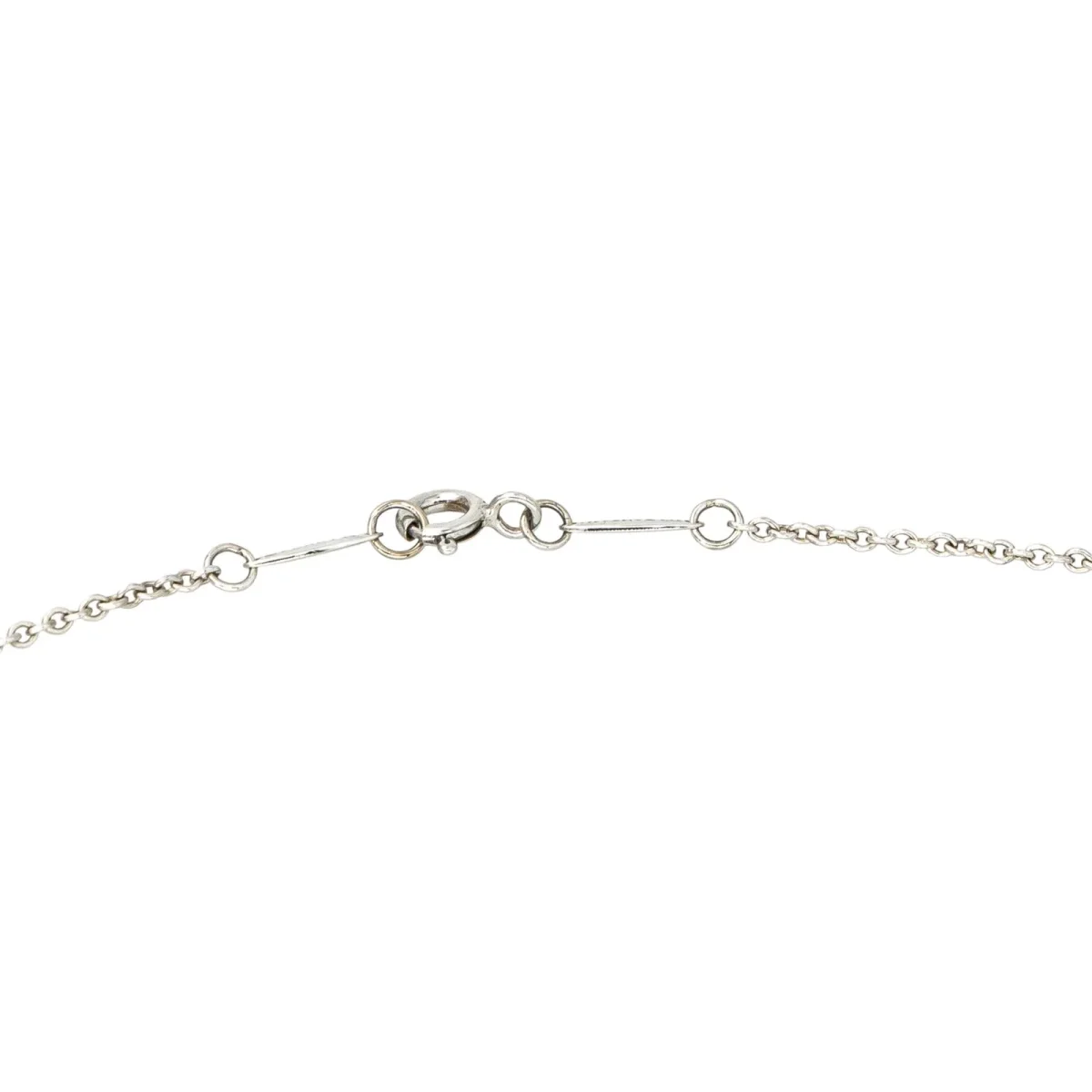Tiffany & co Collier Open heart Argent Diamant – Image 8