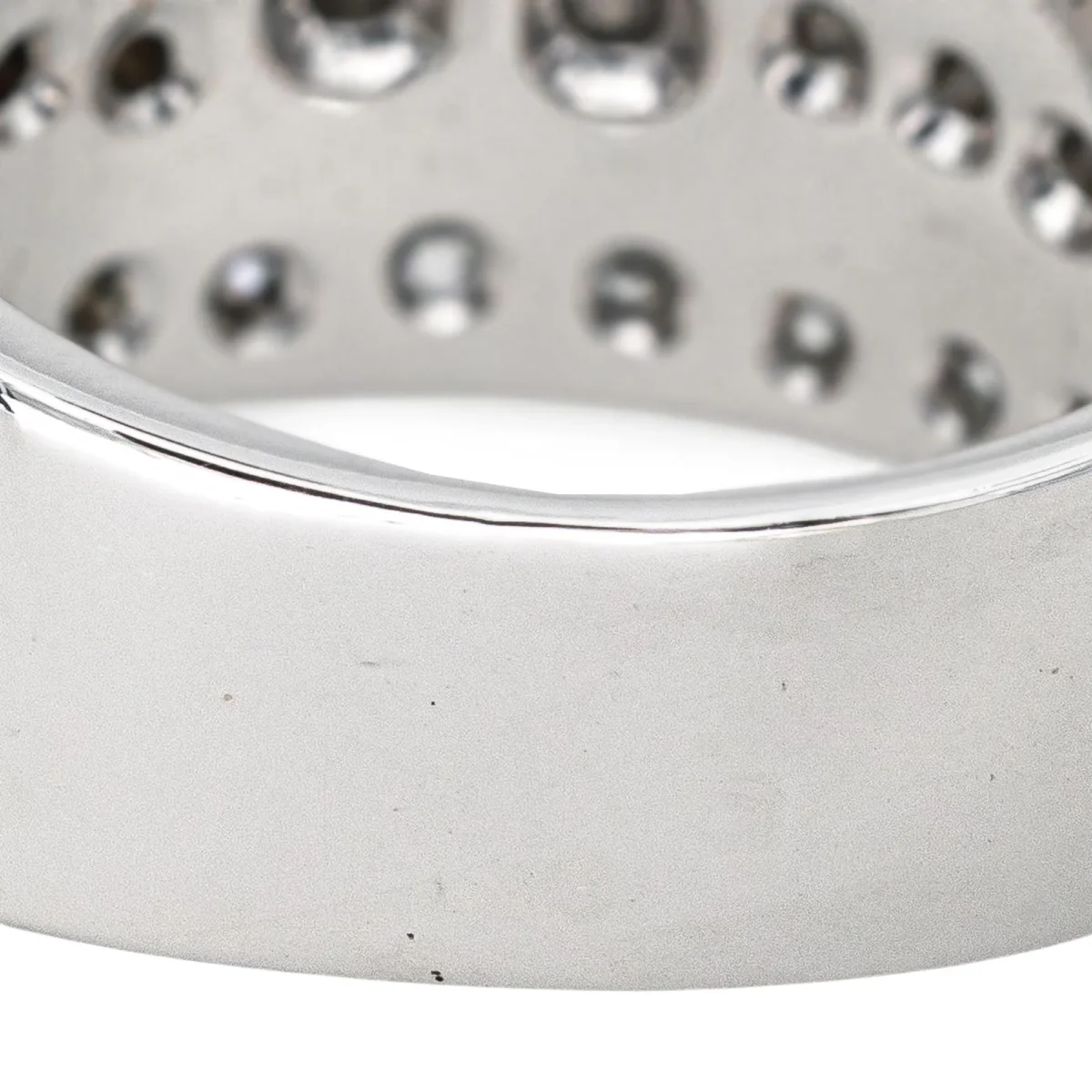 Bague Bandeau Or blanc Diamant – Image 8