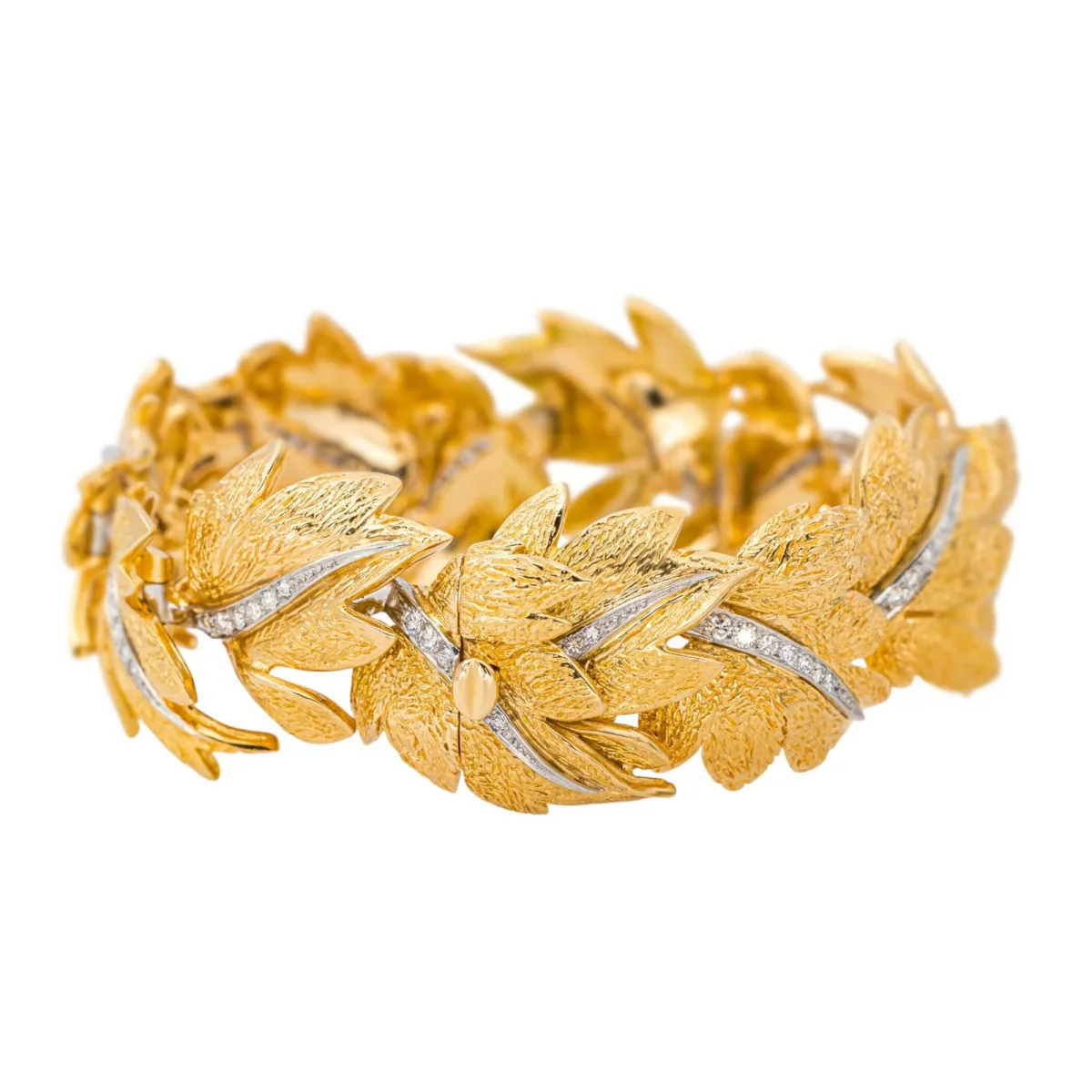 Fabergé Bracelet Or jaune, Platine Diamant – Image 4