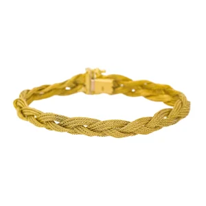 Bracelet Tressé Or jaune